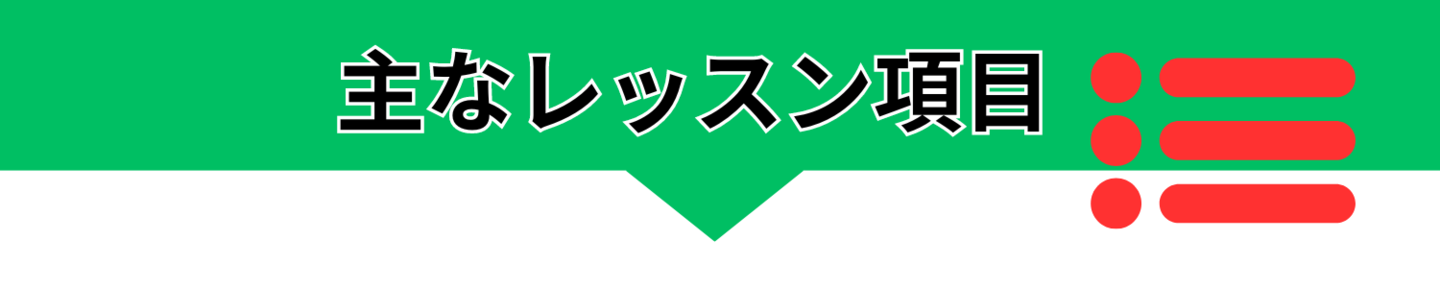 さかいしょうじプロゴルフレッスン主なレッスン項目